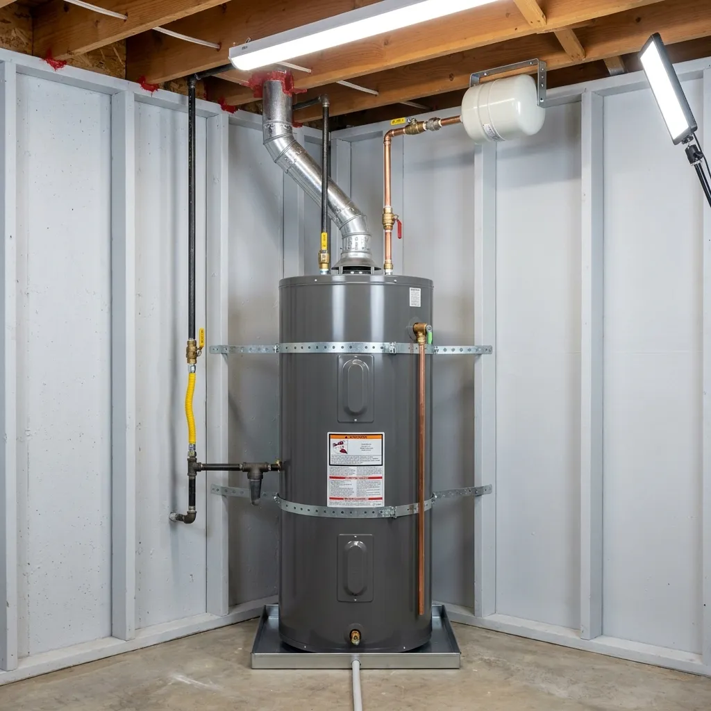 Tank water heater installation by licensed contractor in Covington, Kentucky